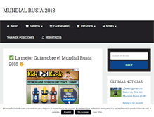 Tablet Screenshot of mundialrusia2018.com